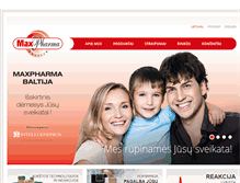 Tablet Screenshot of maxpharma.lt